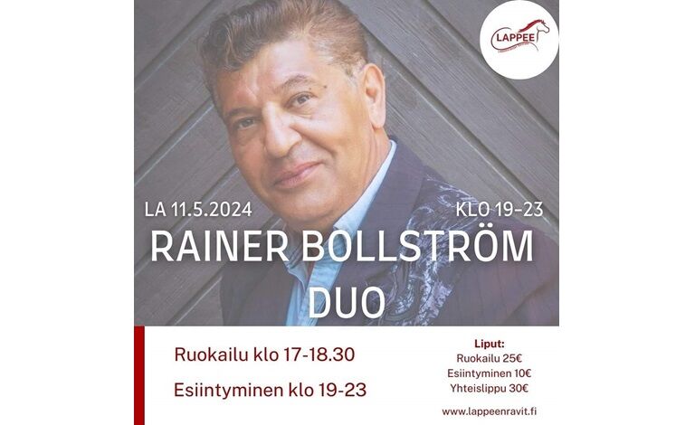 Rainer Bollström duo Biljetter