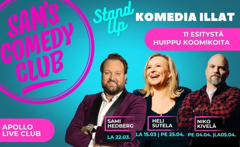 Sam’s Comedy Club 2025 Liput