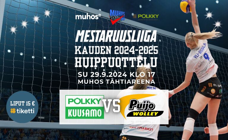 Mestaruusliigan lentopalloa: Kuusamon Pölkky vs. Puijo Wolley Tickets
