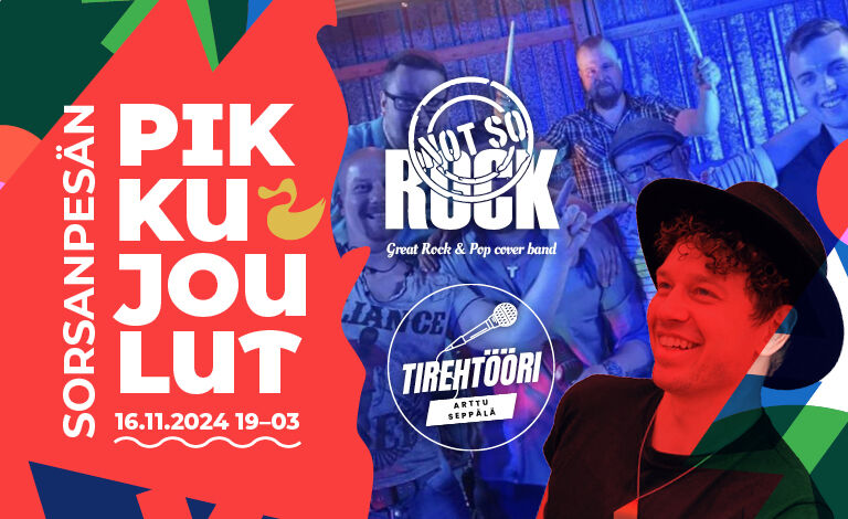Sorsanpesän Pikkujoulut 2024 feat. Not So Rock ja dj R2 Liput
