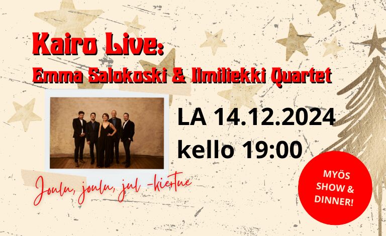 Kairo Live: Emma Salokoski & Ilmiliekki Quartet Tickets