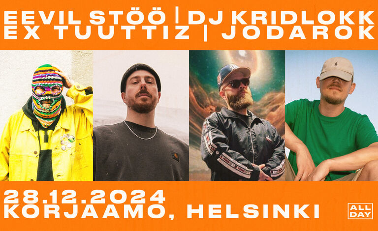 DJ Kridlokk, Ex Tuuttiz, Eevil Stöö, Jodarok Tickets