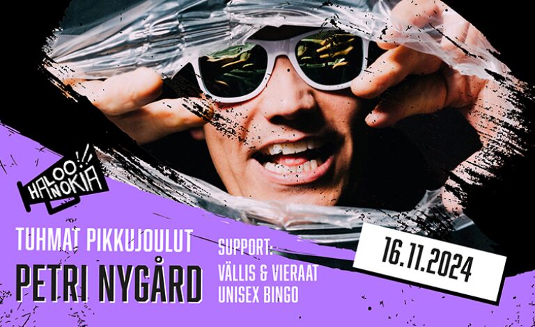 Petri Nygård + support: Vällis + vieraat, Unisex-Bingo Biljetter