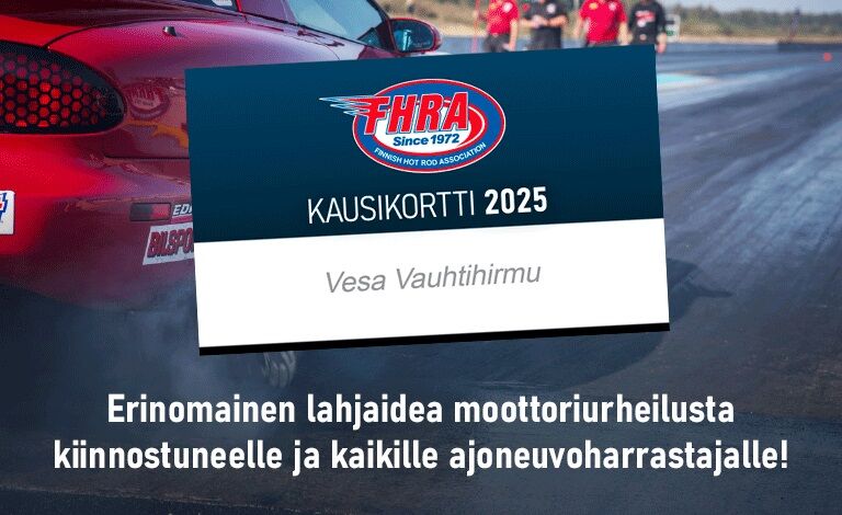 FHRA kausikortti 2025 Liput