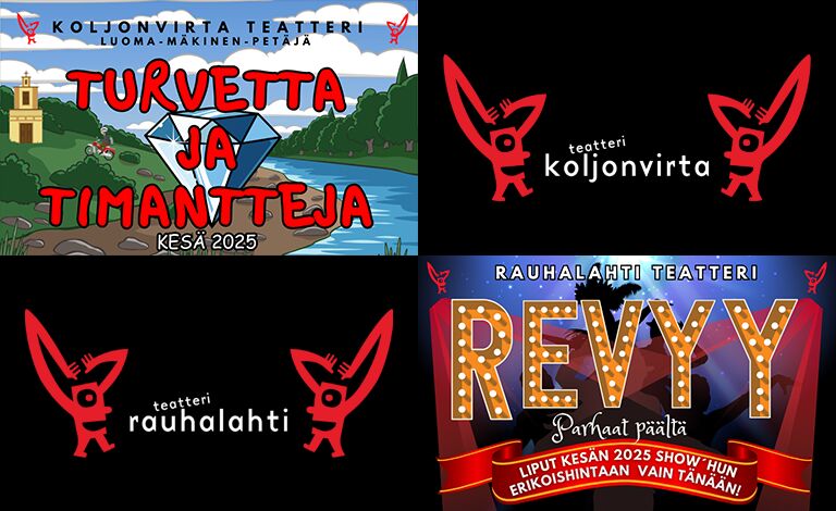 Rauhalahti Teatteri ja Koljonvirta Teatteri: Alennuslippu kesän 2025 kesäteatteriesitykseen Liput