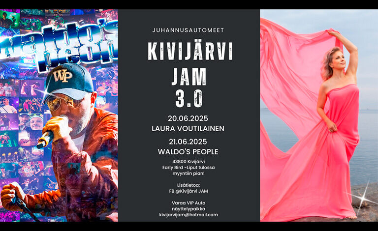 Kivijärvi JAM 3.0 – Juhannusautomeet Liput