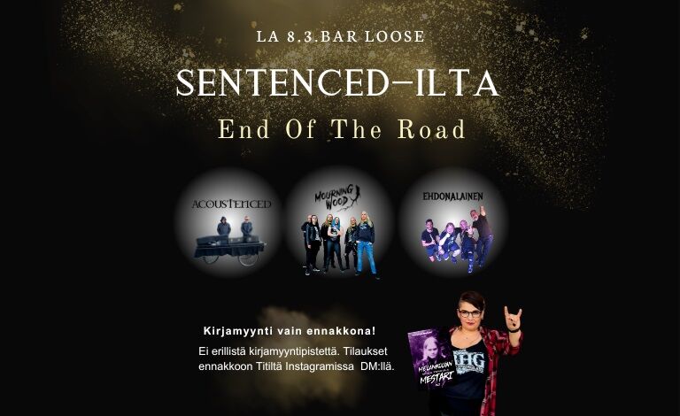 Sentenced-ilta: Acoustenced, Ehdonalainen, Mourning Wood Liput