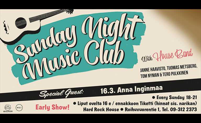 Sunday Night Music Club: Anna Inginmaa Liput