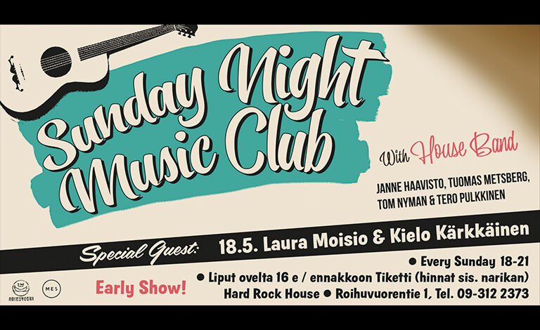 Sunday Night Music Club: Laura Moisio & Kielo Kärkkäinen Liput