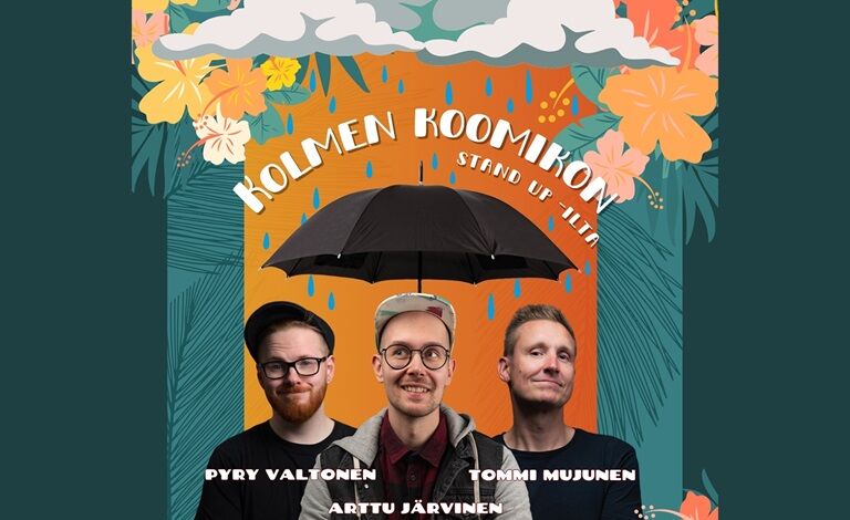 Kolmen koomikon stand up -ilta: Tommi Mujunen, Arttu Järvinen & Pyry Valtonen Biljetter