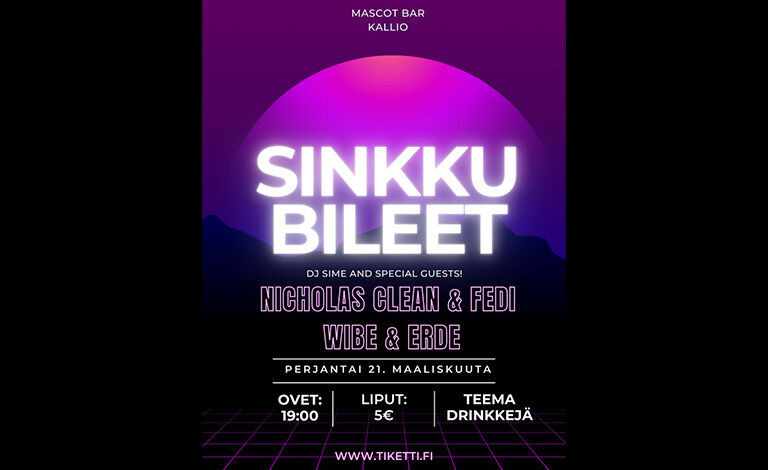 Sinkkubileet Biljetter