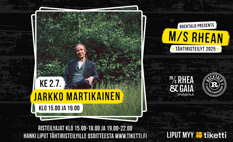 M/S Rhean Tähtiristeilyt: Jarkko Martikainen (klo 15:00) Liput