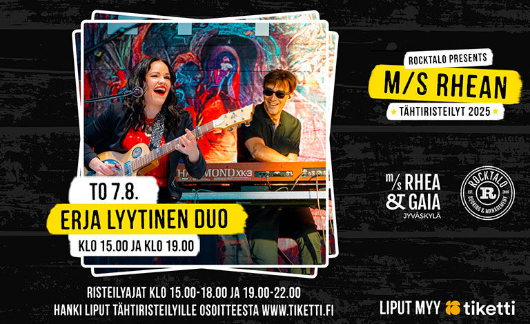 M/S Rhean Tähtiristeilyt: Erja Lyytinen Duo (klo 15:00) Liput