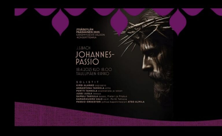 J. S. BACH Johannes-passio – Kamarikuoro Valo & solistit & Passio-orkesteri Liput