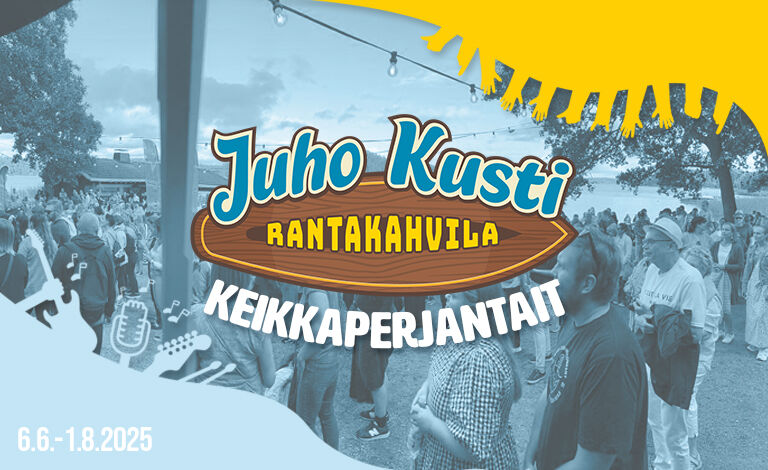 Rantakahvila Juho Kustin keikkaperjantait Liput
