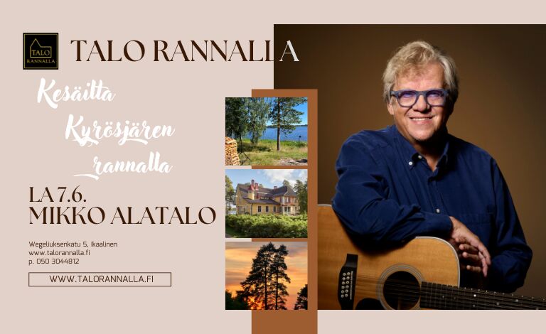 Kesäilta Kyrösjärven rannalla: Mikko Alatalo Liput