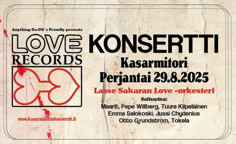 Love Records -konsertti Liput