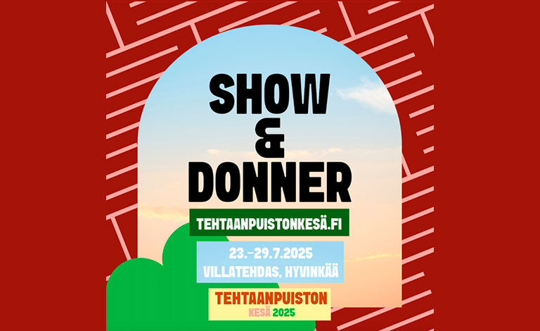 Tehtaanpuiston Kesä 2025: Show & Donner Liput