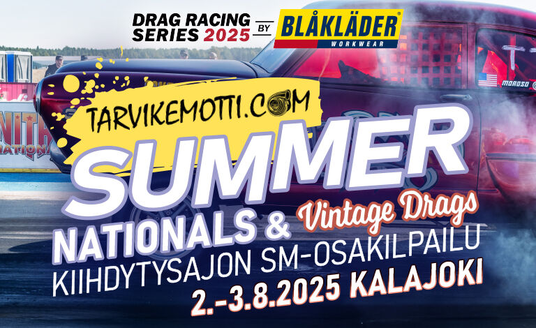 Tarvikemotti Summer Nationals & Vintage Drags, Kiihdytysajon SM-osakilpailu Liput