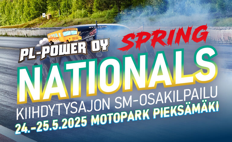 PL-Power Spring Nationals - Kiihdytysajon SM-osakilpailu Liput