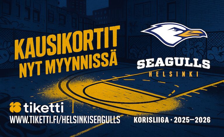 Helsinki Seagulls kausikortti 2025-2026 Liput