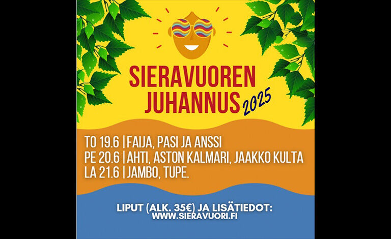 Sieravuoren Juhannus 2025 Liput