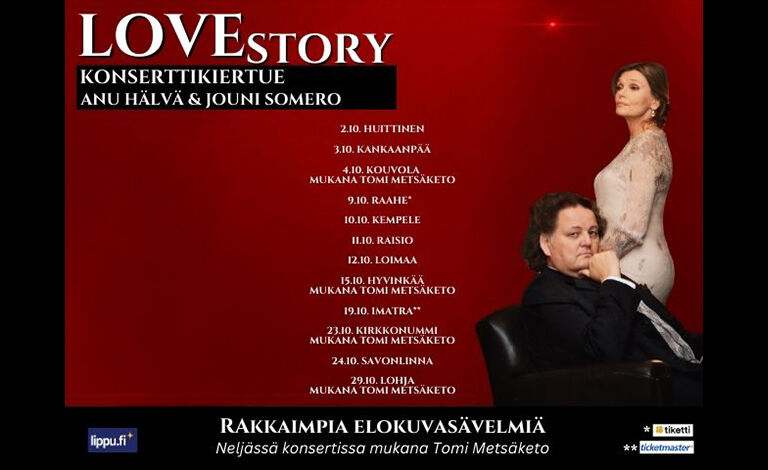 Love Story elokuvasävelmiä - Anu Hälvä ja Jouni Somero