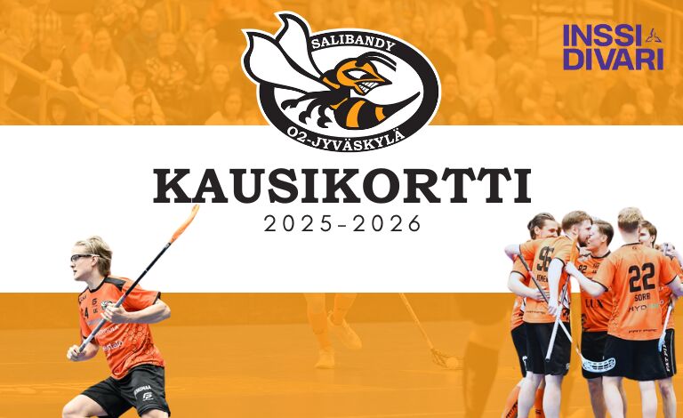 O2-Jyväskylä miehet edustus kausikortti 2025-2026 Liput
