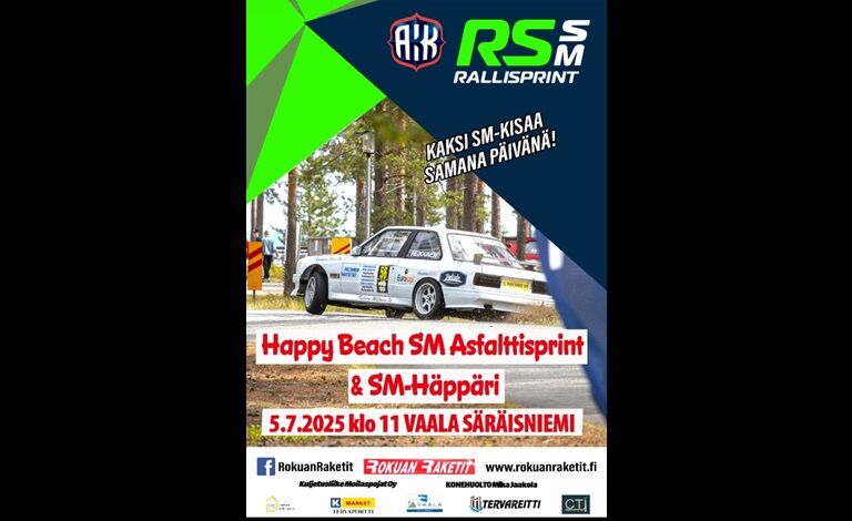 SM rallisprint, Happy Beach SM asfalttisprint & SM Häppäri Liput