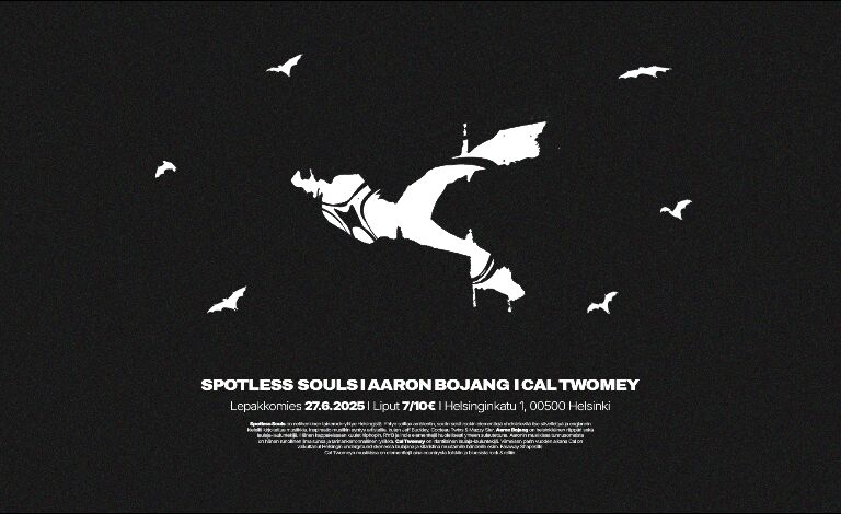 Spotless Souls + Aaron Bojang + Cal Twomey Liput