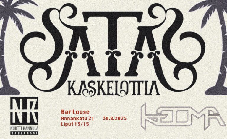 Sata kaskelottia, Keoma, Nuutti Hannula Radianssi Liput