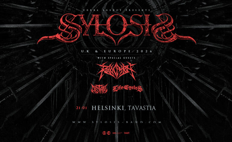 Sylosis - European & UK Tour 2026 with supports: Revocation, Distant and Life Cycles Liput
