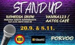 Stand up Porvoo Cafe Aatos / Vanha123