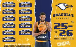 Helsinki Seagulls kotiottelut 2025-2026