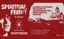 Spiritual Front (ITA) + supports: T. Jarva & The Dark Place, Rob Coffinshaker (SWE)