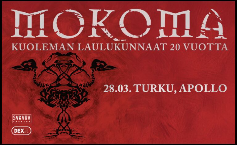 Mokoma - Kuoleman laulukunnaat 20 vuotta Liput