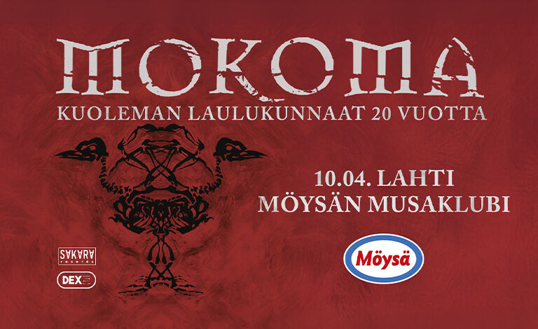 Mokoma - Kuoleman laulukunnaat 20 vuotta Liput