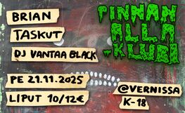 Pinnan alla -klubi: Brian, Taskut, DJ Vantaa Black