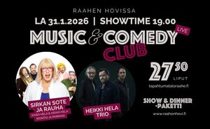 Music & Comedy Club: Sirkan Sote ja Rauha, Heikki Hela Trio