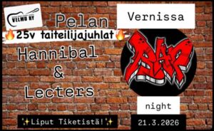 Vernissa Rap night: Pelan + Hannibal & Lecters