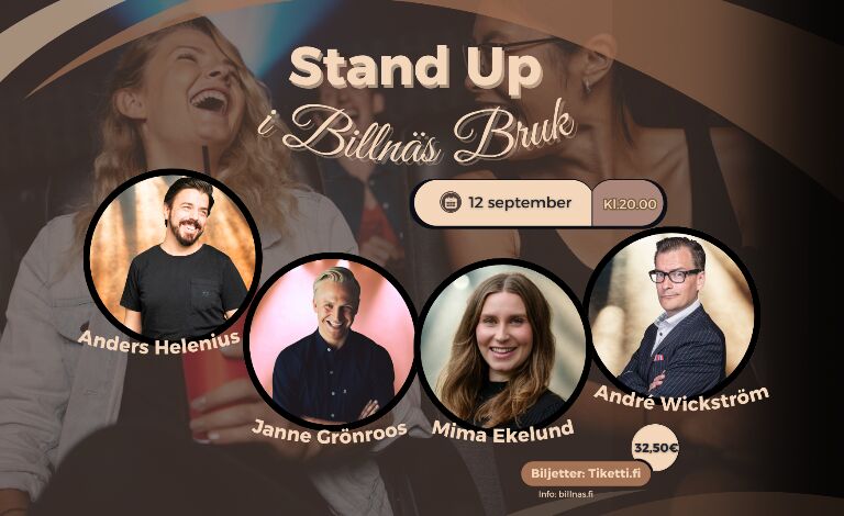 Stand up i Billnäs Bruk Liput