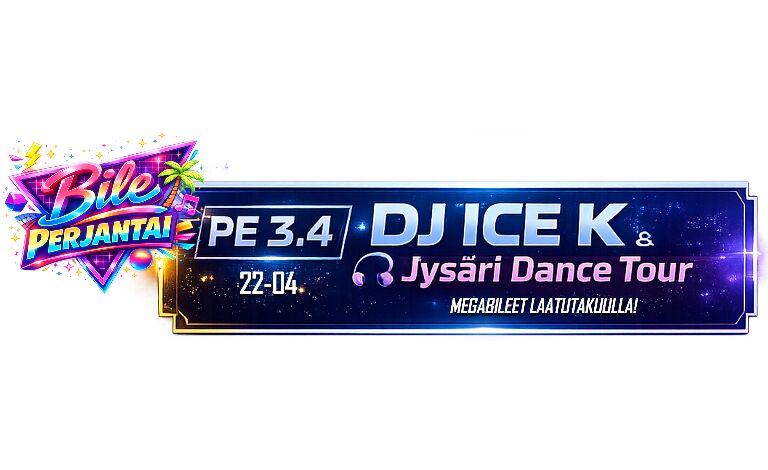 Bileperjantai: DJ ICE K & Jysäri Dance Tour Liput