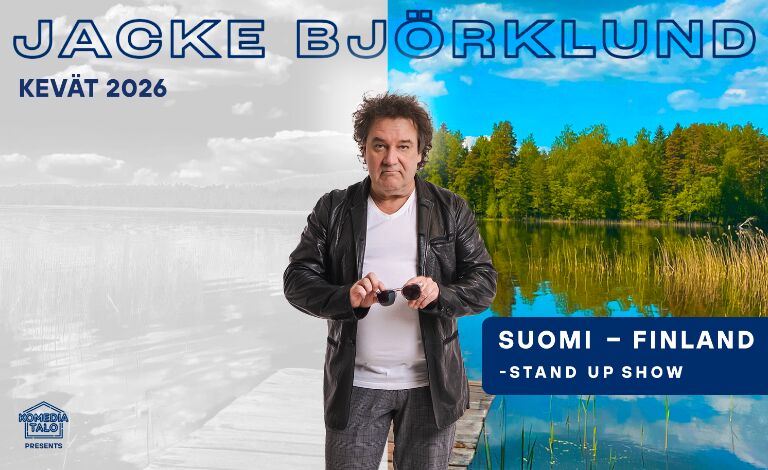 Jacke Björklund: Suomi – Finland -stand up show Liput