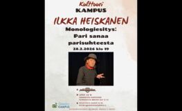 Ilkka Heiskasen monologiesitys: Pari sanaa parisuhteesta