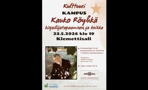 Kauko Röyhkä: kirjailijatapaaminen ja keikka