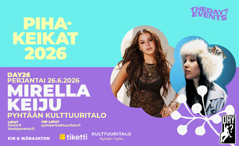 Pyhtään Kulttuuritalon pihakeikat: Mirella, Keiju Liput