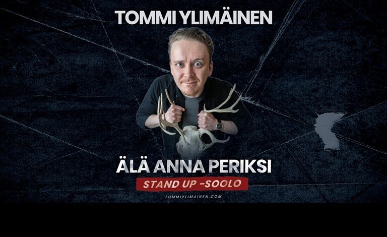 Stand Up Lahti: Tommi Ylimäinen - Älä anna periksi, Stand up -sooloesitys Liput