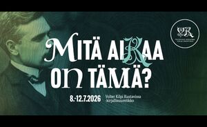 Volter Kilpi Kustavissa -kirjallisuusviikko