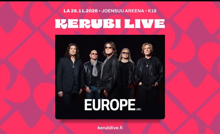 Kerubi Live 2026: Europe (SE), 51koodia, Eläkeläiset, Erja Lyytinen Liput