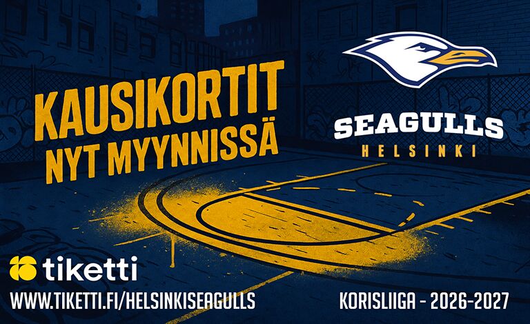 Helsinki Seagulls kausikortti 2026-2027 Liput